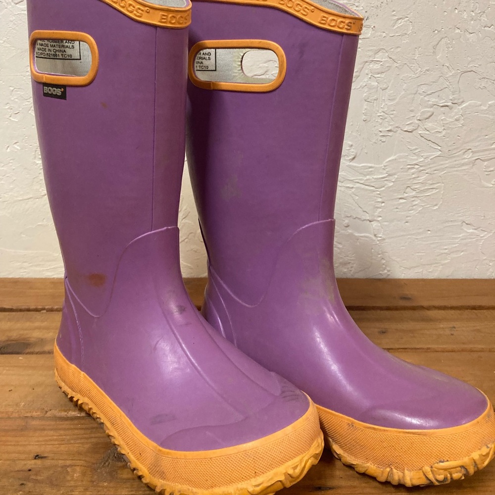 Bogs little girl rain boots